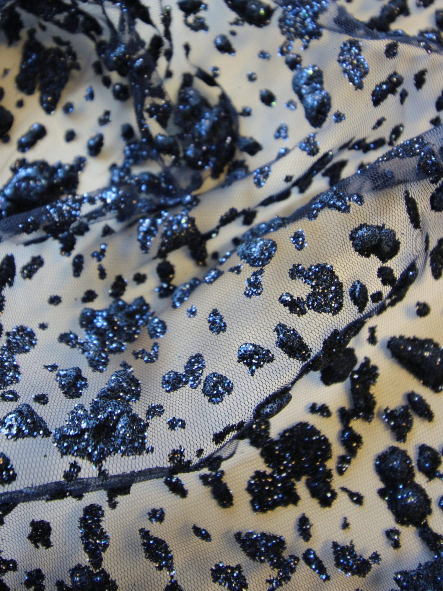 Navy Glitter Puff Lace - Razzle Dazzle 7 Navy Glitter Puff Lace - Razzle Dazzle - Image 7