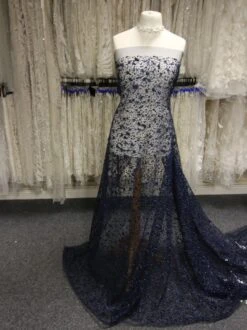 Navy Glitter Puff Lace - Razzle Dazzle 10 Navy Glitter Puff Lace - Razzle Dazzle -Bridal Fabric Shop NavyLace RazzleDazzle 6d37a731 fe6a 46f9 b4cf a6c644c028ea