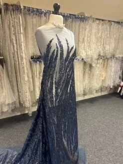 Navy Sequin Glitter Lace - Divine -Bridal Fabric Shop NavySequinLace Divine 816b9daa b1b7 47a1 bf14 1f86fa03e83f