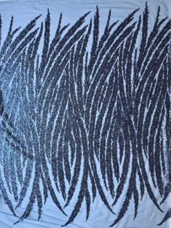 Navy Sequin Glitter Lace - Divine -Bridal Fabric Shop NavySequinLace Divine FullWidth