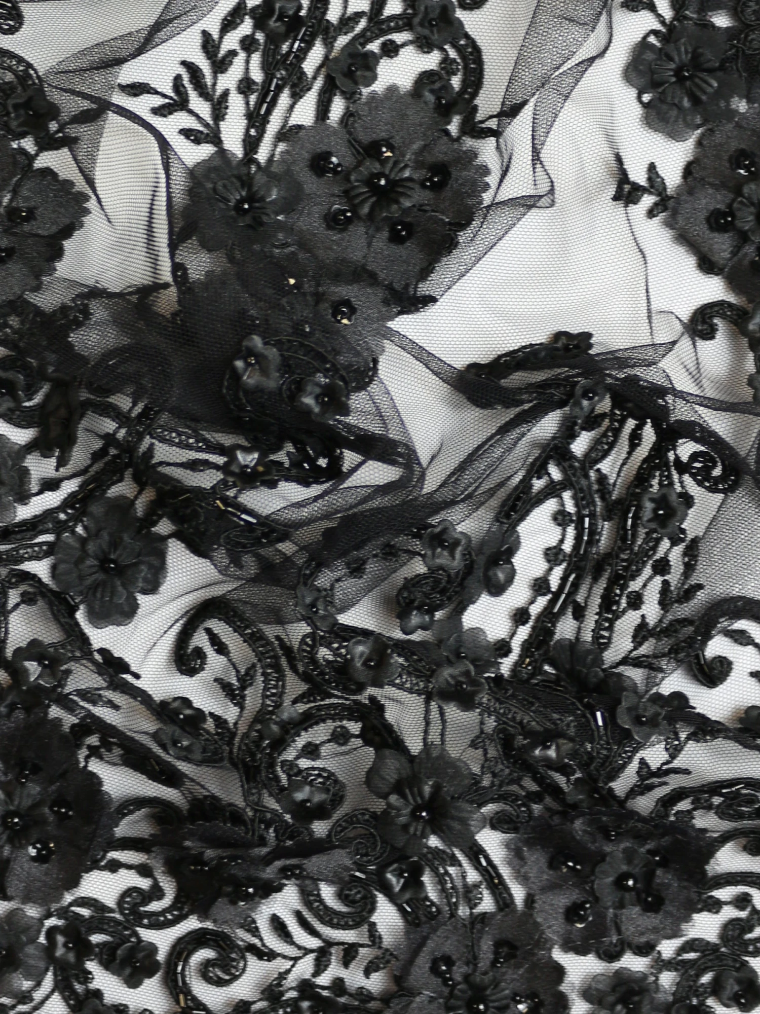 Black Beaded Lace - Nell 5 Black Beaded Lace - Nell - Image 5