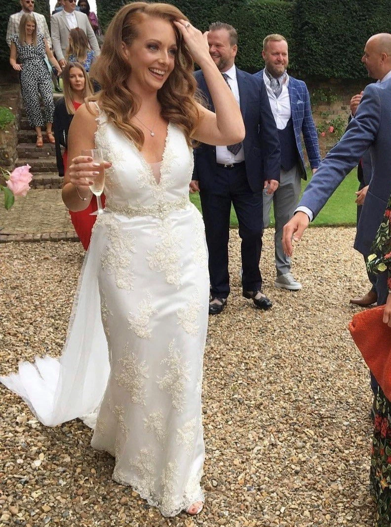 Ivory Beaded Lace - Nicole 12 Ivory Beaded Lace - Nicole - Image 12