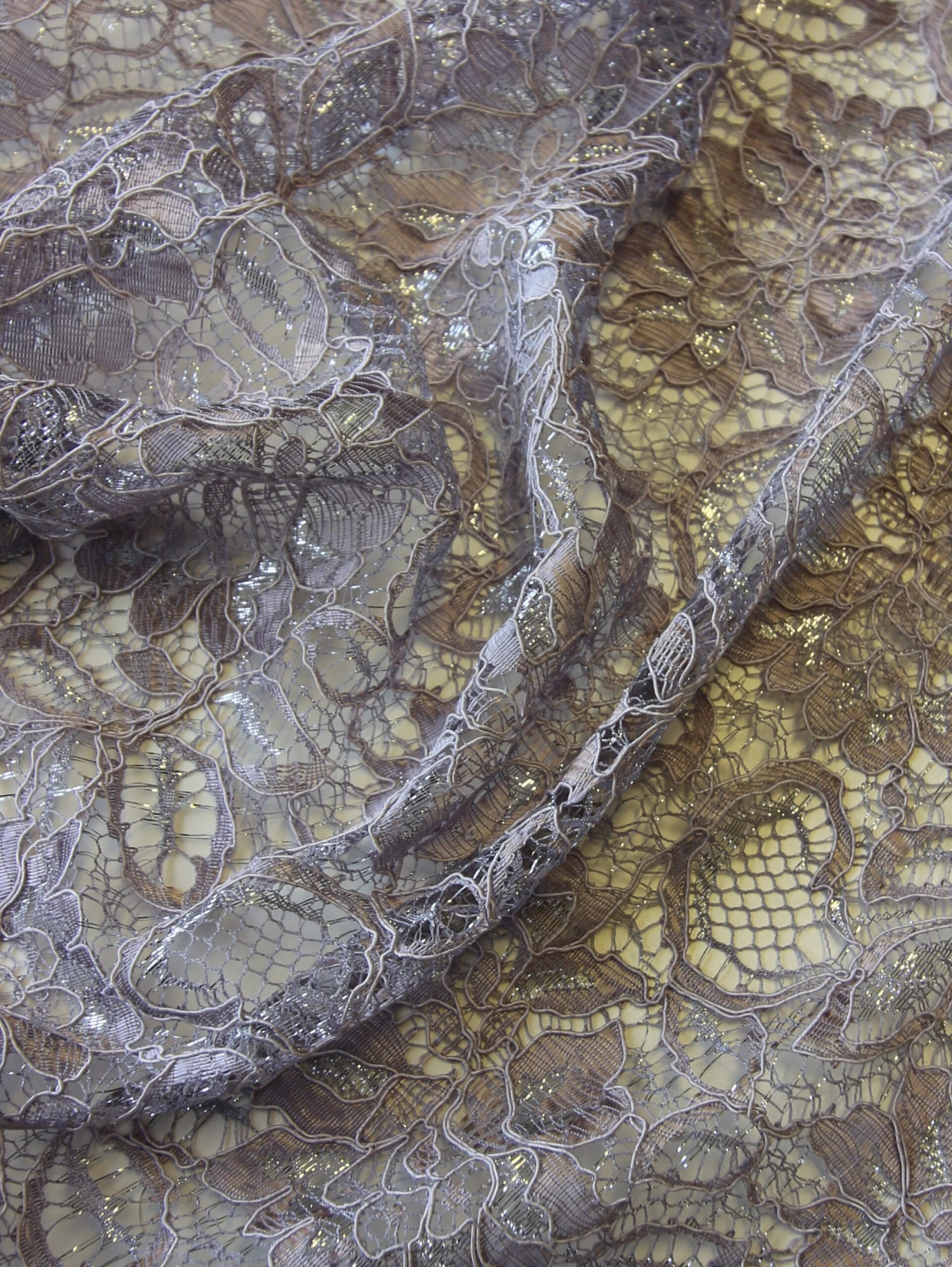 Pewter Grey Raschel Lace - Ezra 7 Pewter Grey Raschel Lace - Ezra - Image 7