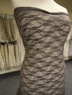 Pewter Grey Stretch Lace - Yvonne 9 Pewter Grey Stretch Lace - Yvonne -Bridal Fabric Shop PewterGreyLace Yvonne 1