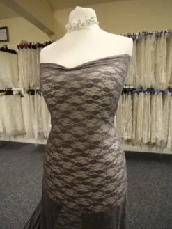 Pewter Grey Stretch Lace - Yvonne 8 Pewter Grey Stretch Lace - Yvonne -Bridal Fabric Shop PewterGreyLace Yvonne b6021f1e cd24 4290 961a 999b9c57558a