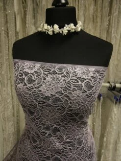 Pewter Grey Raschel Lace - Ezra 12 Pewter Grey Raschel Lace - Ezra -Bridal Fabric Shop PewterLace Ezra