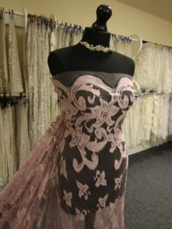 Dusky Pink Chantilly Lace - Celia -Bridal Fabric Shop PinkChantillyLace Celia c7eee338 4e25 4afe 828b 0b9cd57f6744