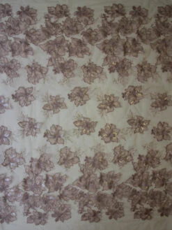 Pink Sequinned Embroidery Lace - Palma -Bridal Fabric Shop PinkEmbroideredLace Palma FullWidth