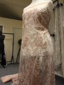 Dusky Pink Embroidered Lace - Bexley -Bridal Fabric Shop PinkLace Bexley d4b69997 1cd7 474d a6b4 ffb1abf0e6bc