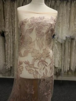 Pink Sequin Embroidery Lace - Tiana -Bridal Fabric Shop PinkLace Tiana 43aa3e20 cf39 4594 aeff 351d092db32b