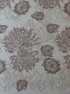 Pink Embroidered Lace - Ulla -Bridal Fabric Shop PinkLace Ulla