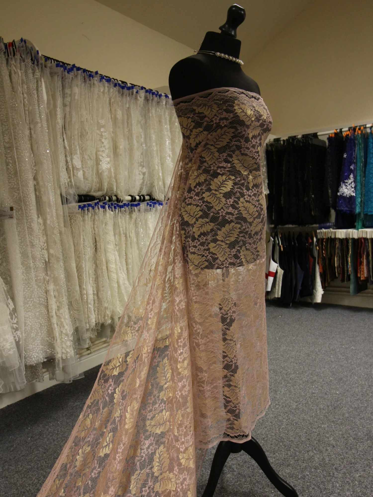 Pink Raschel Lace - Wren 6 Pink Raschel Lace - Wren - Image 6