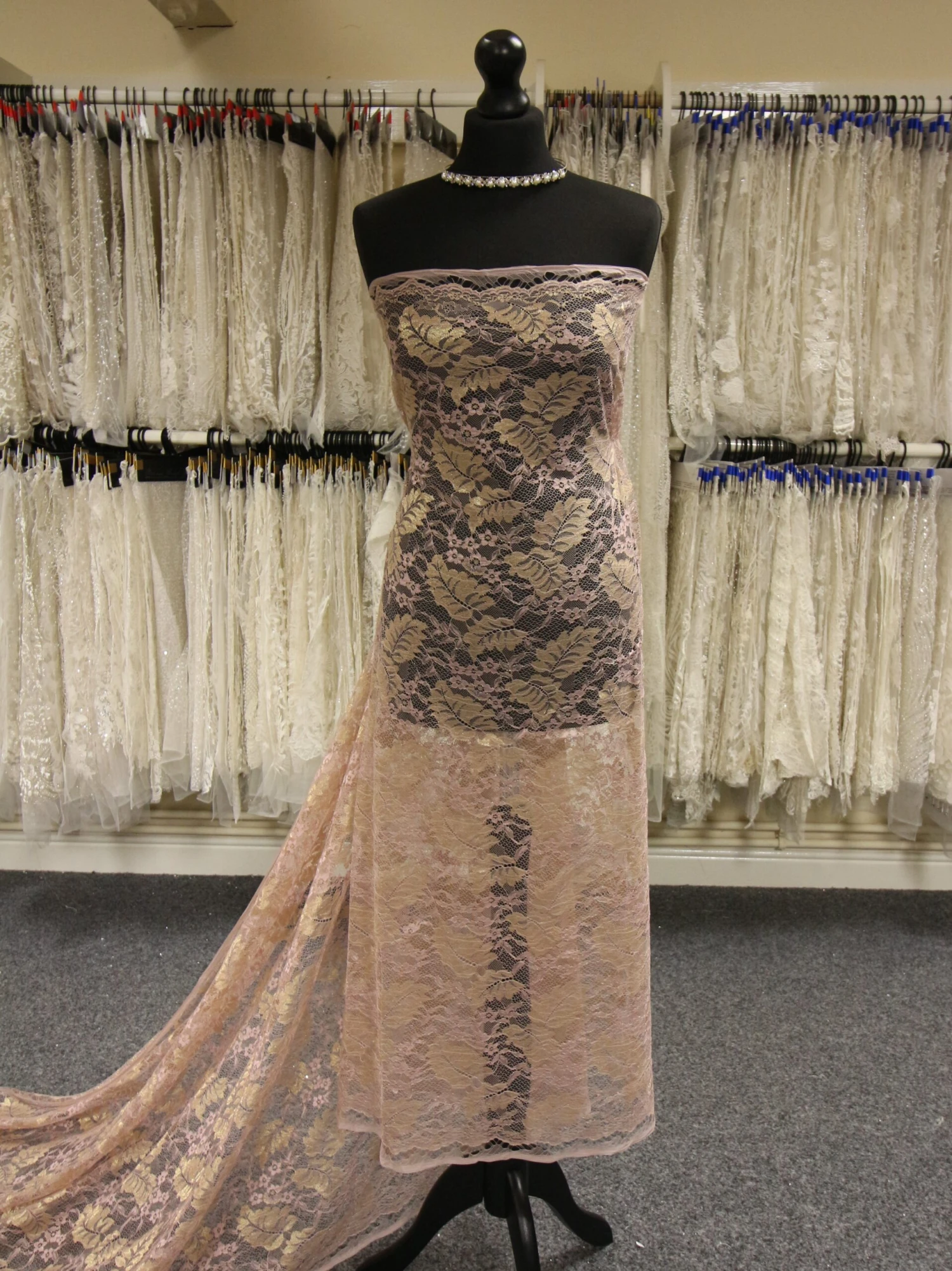 Pink Raschel Lace - Wren 1 Pink Raschel Lace - Wren