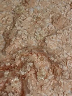 Blush Flower Lace - Mackenna -Bridal Fabric Shop PinkLaceMackenna