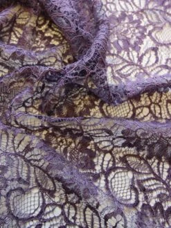 Purple Raschel Lace - Ezra -Bridal Fabric Shop PurpleRaschelLace Ezra