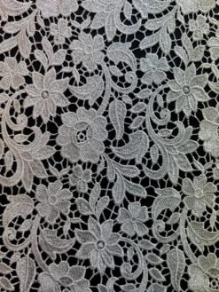 Silver Guipure Lace - Queenie -Bridal Fabric Shop QueenieSilver 1