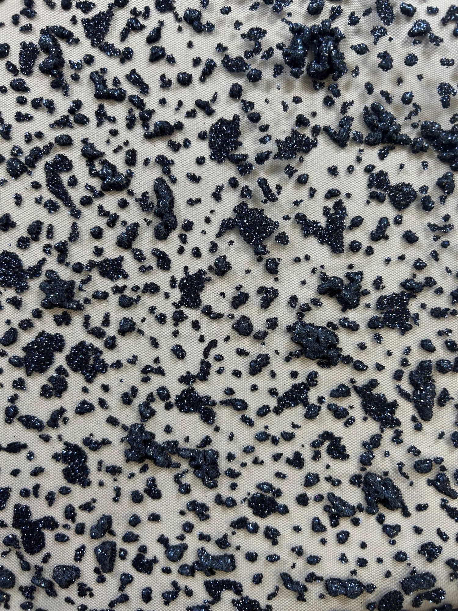 Navy Glitter Puff Lace - Razzle Dazzle 6 Navy Glitter Puff Lace - Razzle Dazzle - Image 6