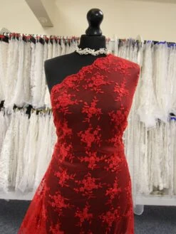 Red Corded Lace - Geraldine 12 Red Corded Lace - Geraldine -Bridal Fabric Shop RedCordedLace Geraldine b2213c1d ba94 4e84 8a27 b9cdc1051d88