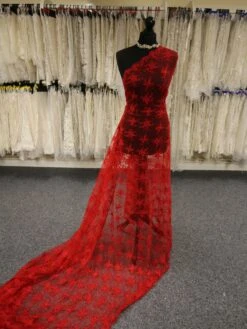 Red Corded Lace - Geraldine