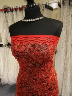 Red Raschel Lace - Kris -Bridal Fabric Shop RedandGoldLace Kris c1772ed4 1518 41ec 99af d5aa7024c64d