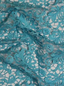 Turquoise Guipure Lace - Reese 13 Turquoise Guipure Lace - Reese -Bridal Fabric Shop ReeseTurquoise