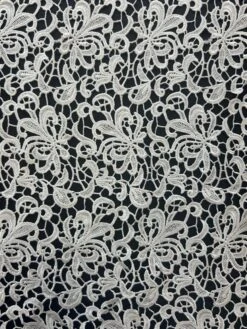 White Guipure Lace - Reese -Bridal Fabric Shop ReeseWhite 1