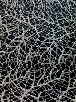 Silver Glitter Lace – River -Bridal Fabric Shop River 1