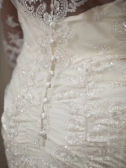 Ivory Embroidered Lace - Ruby -Bridal Fabric Shop RubyLaceDress