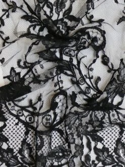 Black Chantilly Lace - Sabrina 11 Black Chantilly Lace - Sabrina -Bridal Fabric Shop SabrinaBlack