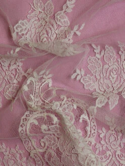 Ivory Chantilly Lace - Saffron -Bridal Fabric Shop Saffron