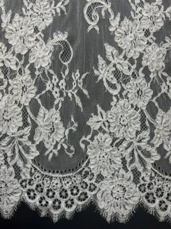 White Corded Lace - Sarah 13 White Corded Lace - Sarah -Bridal Fabric Shop Sarahwhite