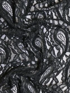 Black Lace - Sasha -Bridal Fabric Shop SashaBlack