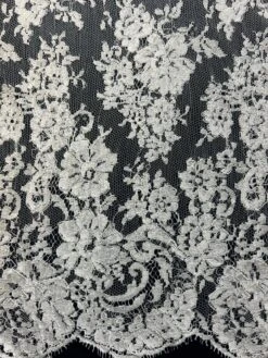 Ivory Chantilly Lace - Serenity 15 Ivory Chantilly Lace - Serenity -Bridal Fabric Shop Serenity