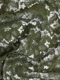 Olive Corded Lace - Shannon 11 Olive Corded Lace - Shannon -Bridal Fabric Shop ShannonOlive 1