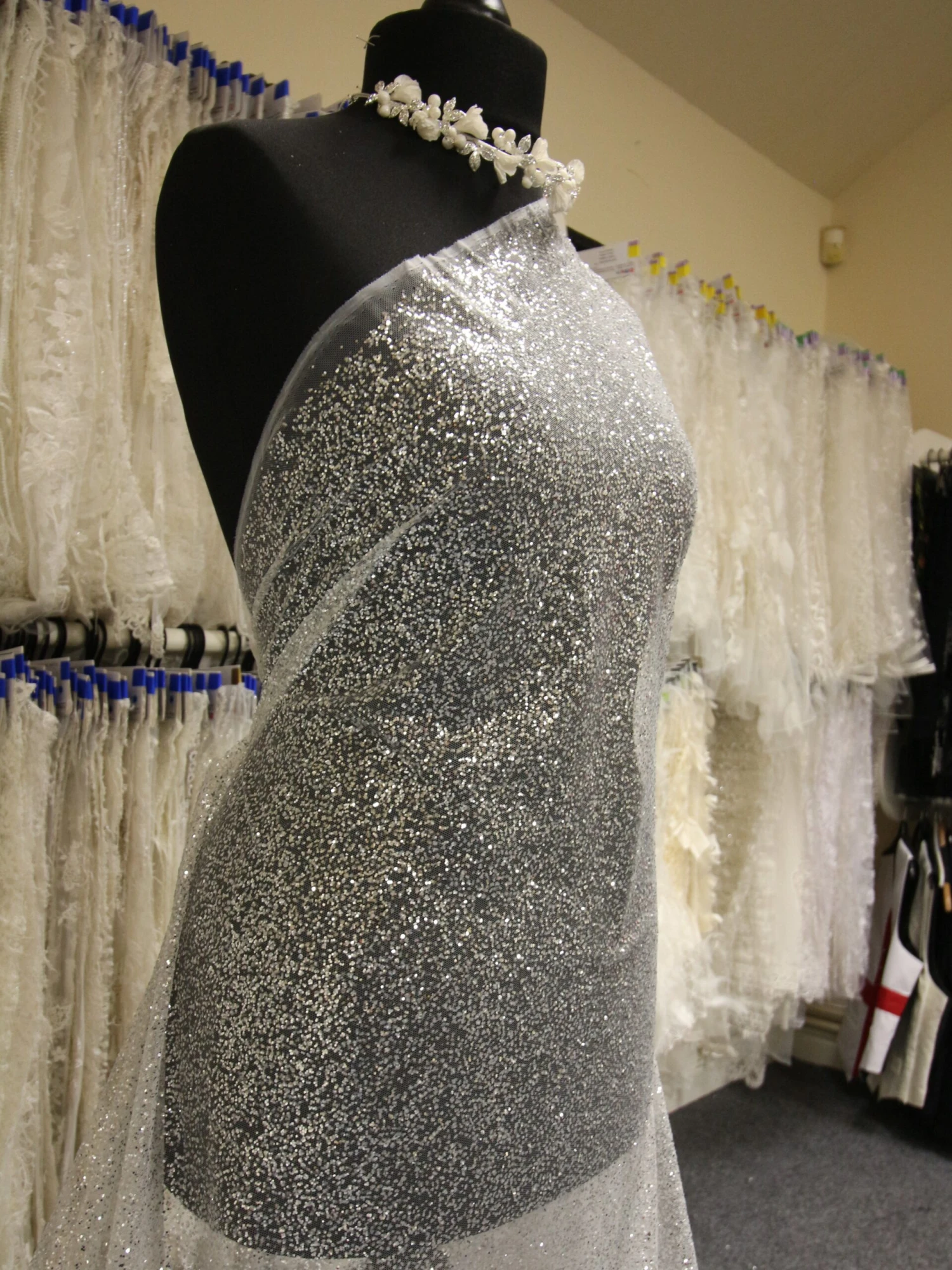 Silver Glitter Tulle - Lagertha 3 Silver Glitter Tulle - Lagertha - Image 3