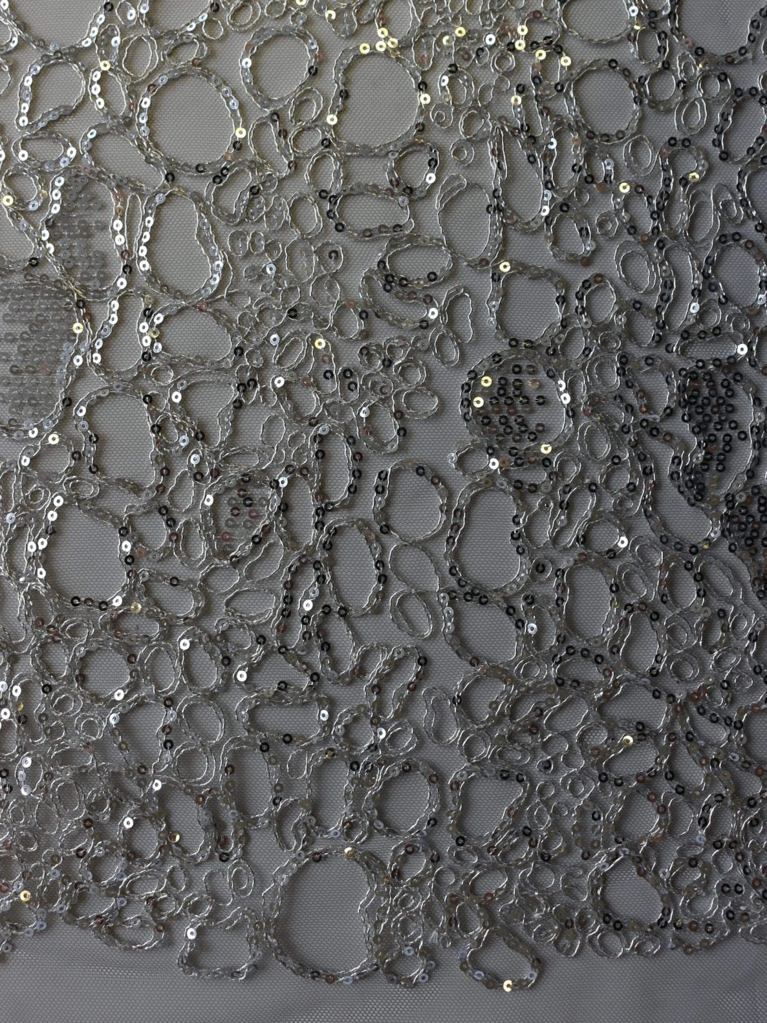 Silver Corded Lace - Raven 6 Silver Corded Lace - Raven - Image 6