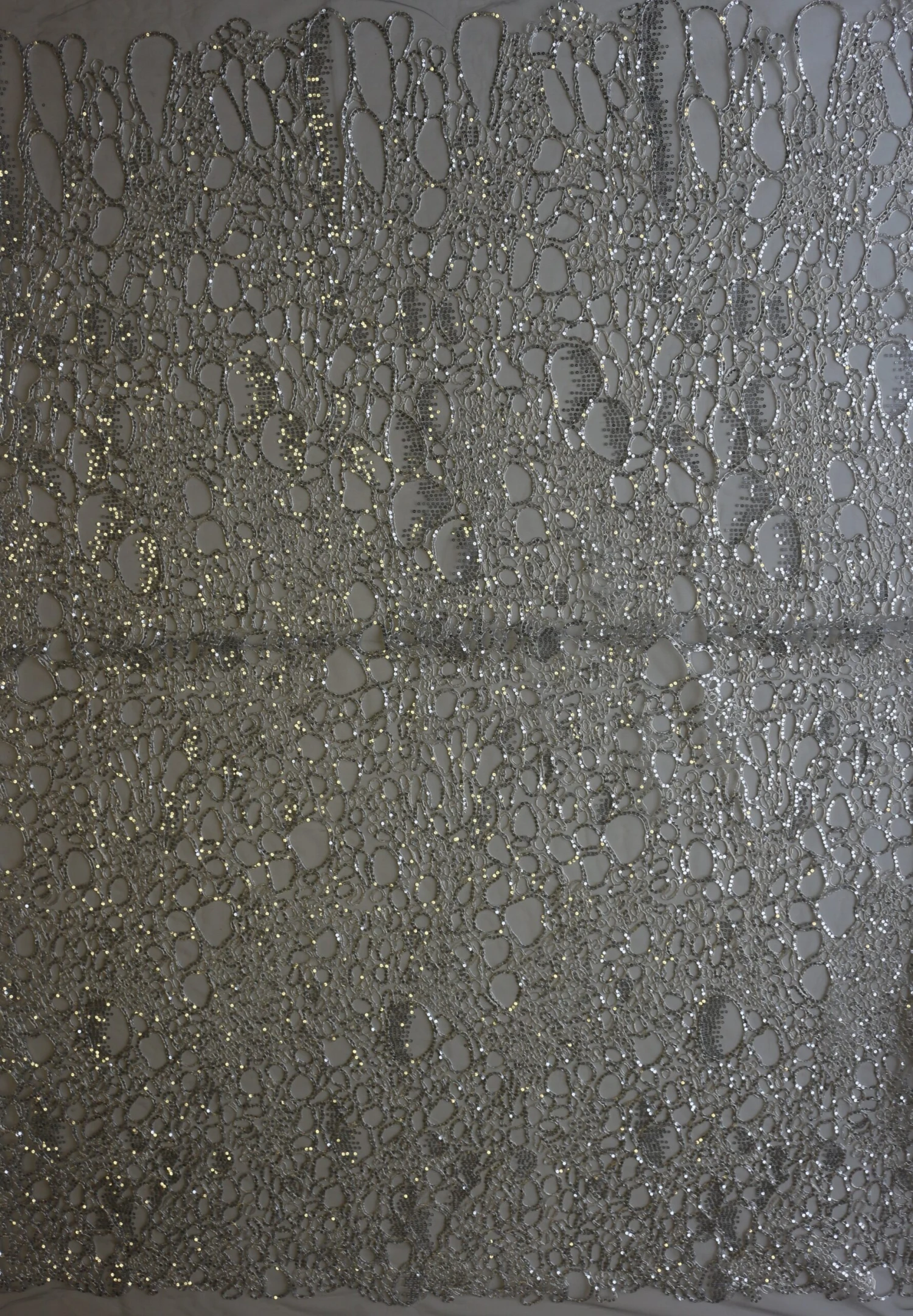 Silver Corded Lace - Raven 4 Silver Corded Lace - Raven - Image 4