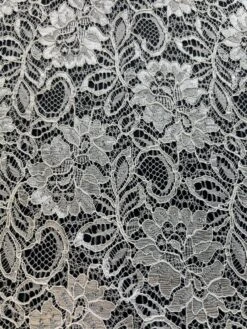 White Corded Lace - Sinead -Bridal Fabric Shop SineadWhite