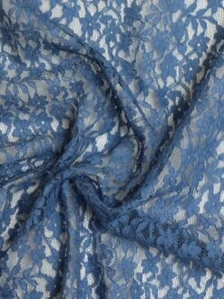 Blue Chantilly Lace - Solange -Bridal Fabric Shop SolangeBlue
