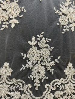 Ivory Beaded Lace - Sophia 17 Ivory Beaded Lace - Sophia -Bridal Fabric Shop Sophia