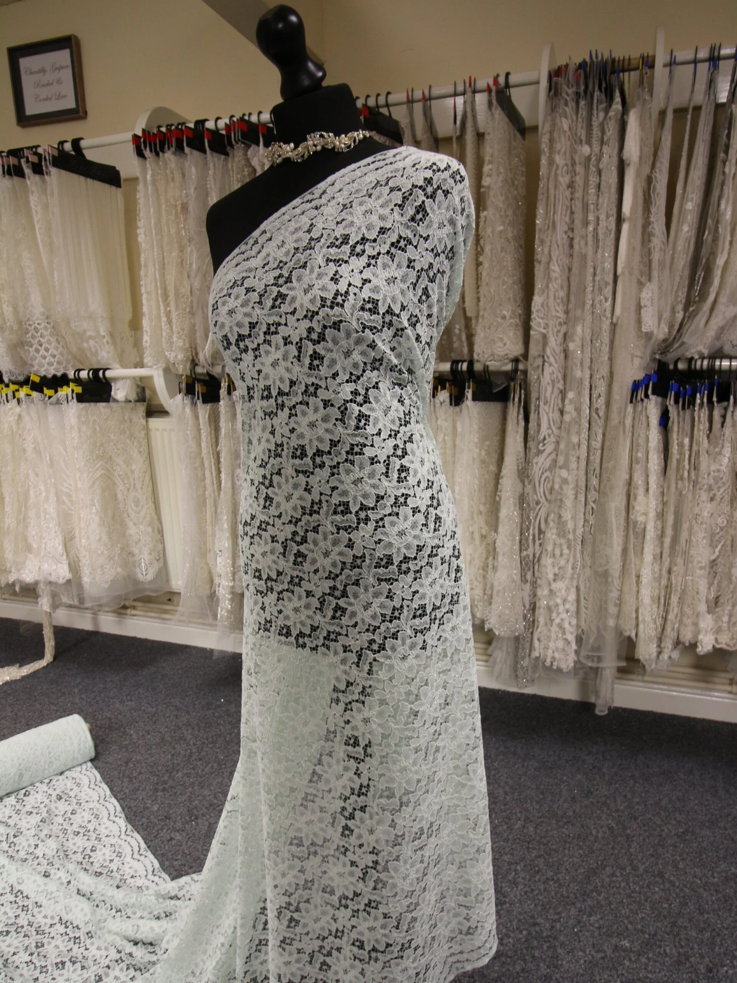 Spearmint Corded Lace - Shannon 4 Spearmint Corded Lace - Shannon - Image 4