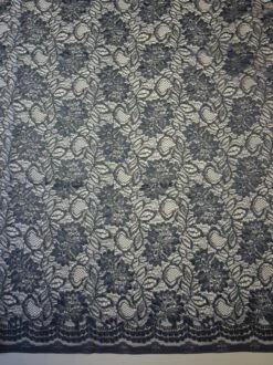 Teal Raschel Lace - Ezra -Bridal Fabric Shop TealLace Ezra