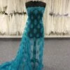 Teal Corded Lace - Janis