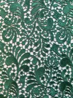 Green Guipure Lace - Theresa -Bridal Fabric Shop TheresaGreen 1