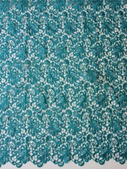 Turquoise Guipure Lace - Reese 15 Turquoise Guipure Lace - Reese -Bridal Fabric Shop TurquoiseguipureLace Reese