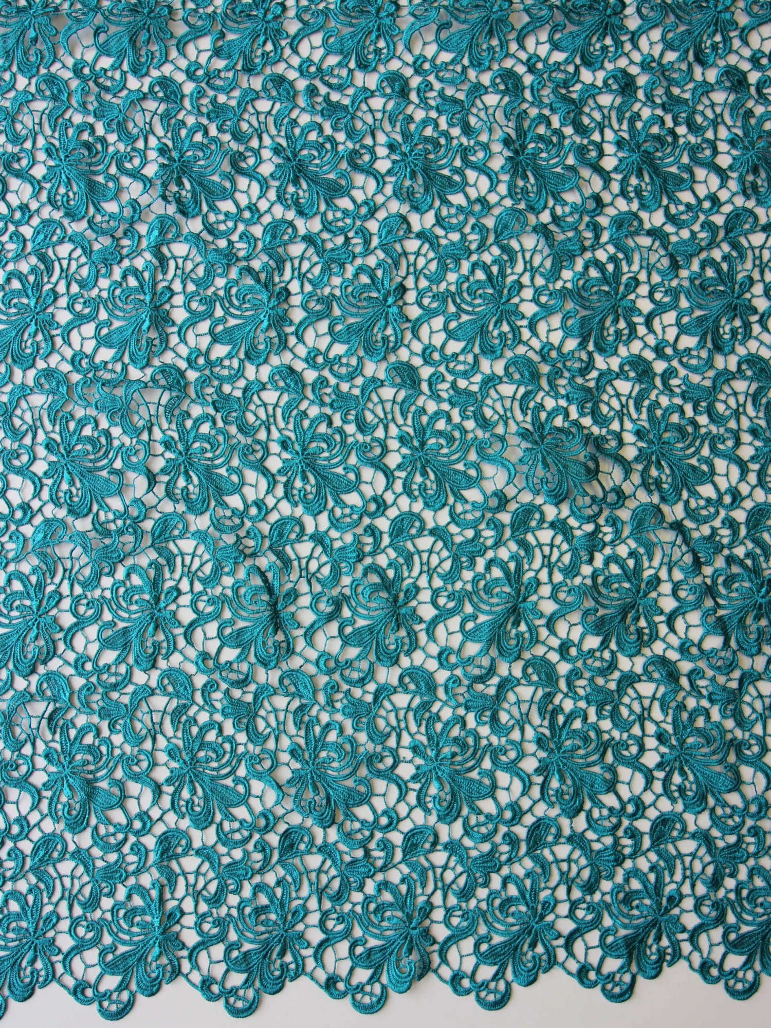 Turquoise Guipure Lace - Reese 7 Turquoise Guipure Lace - Reese - Image 7