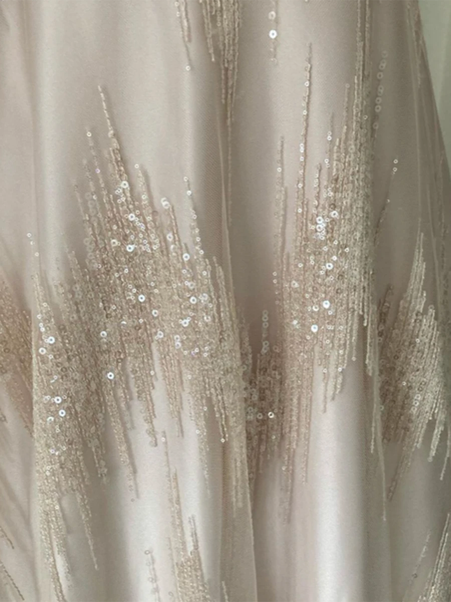 Champagne Sequined Lace - Twilight 5 Champagne Sequined Lace - Twilight - Image 5