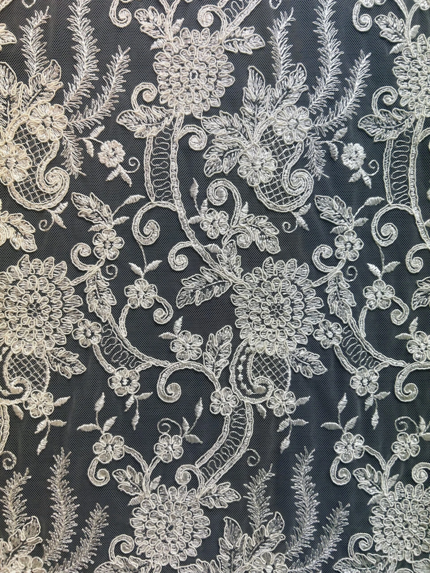 Ivory Corded Lace - Vanessa 11 Ivory Corded Lace - Vanessa - Image 11