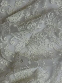Ivory Corded Lace - Vanessa 15 Ivory Corded Lace - Vanessa -Bridal Fabric Shop Vanessa