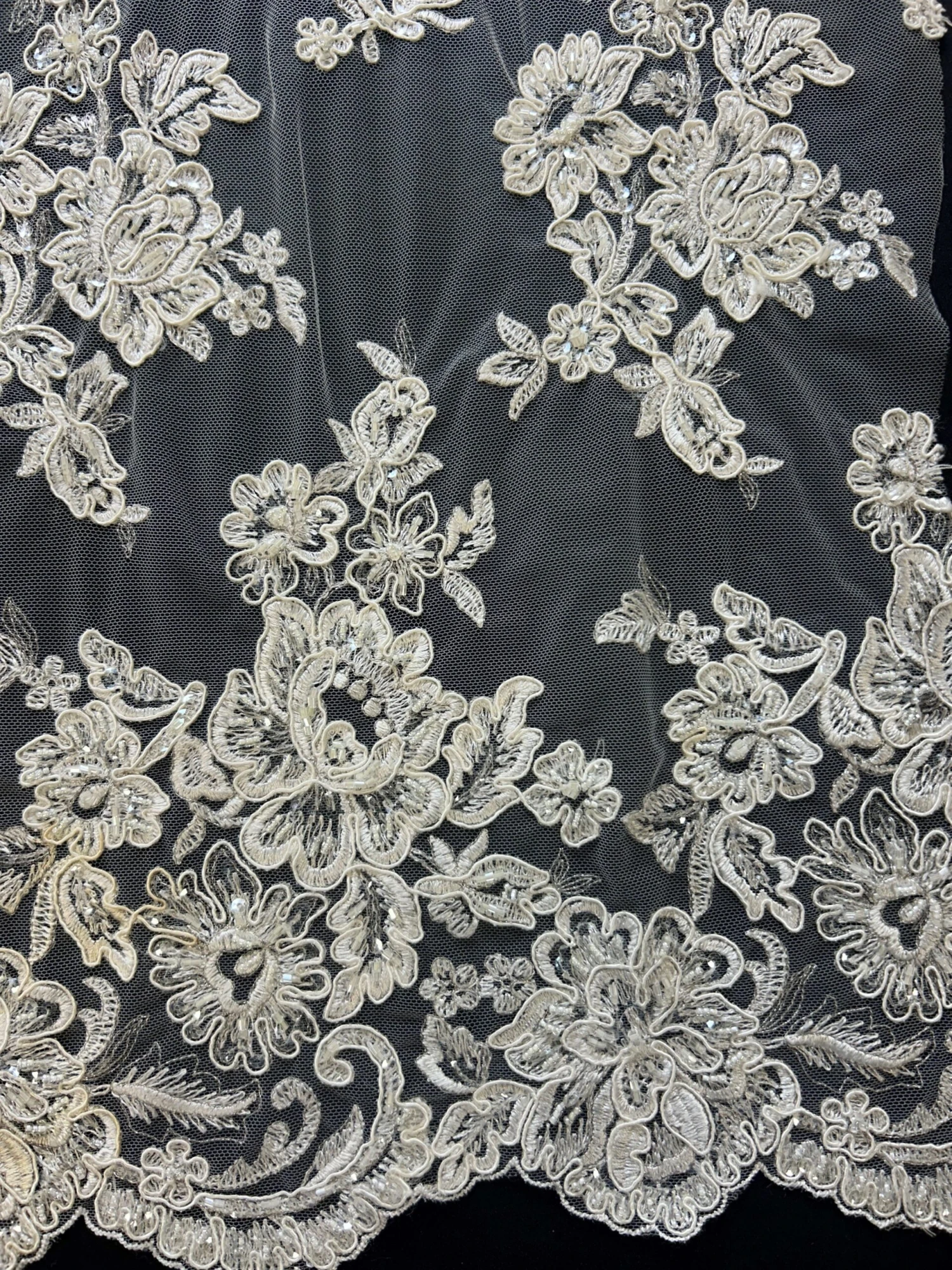 Ivory Beaded Lace - Victoria 18 Ivory Beaded Lace - Victoria - Image 18